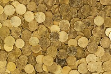 Pile of coins